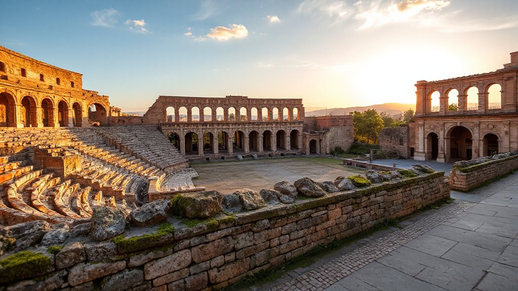 ancient ruins evoke vibrant history