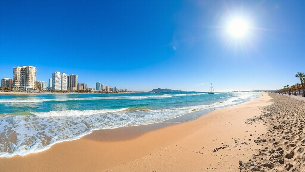 beach and city exploration