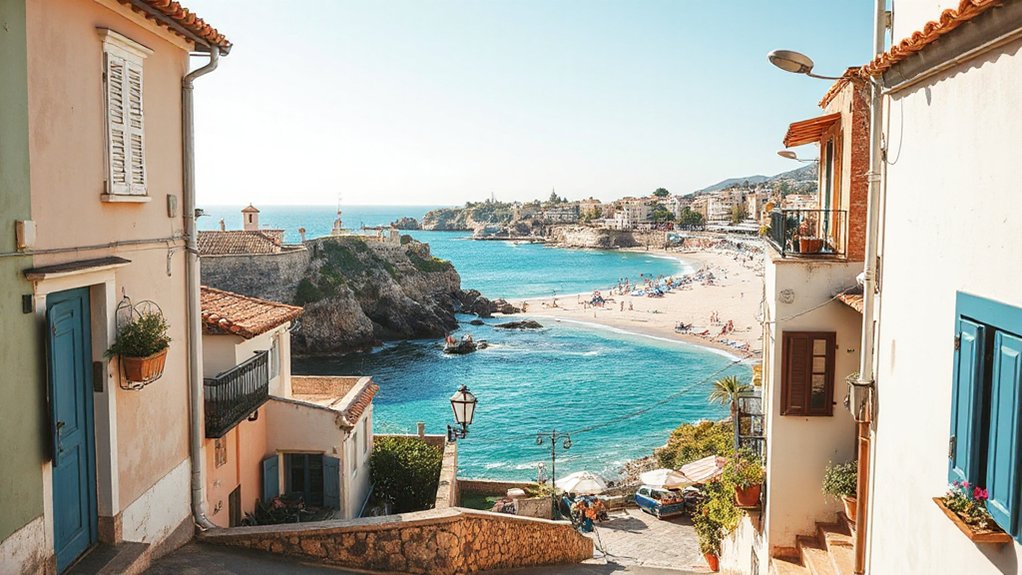 beach village or town hub