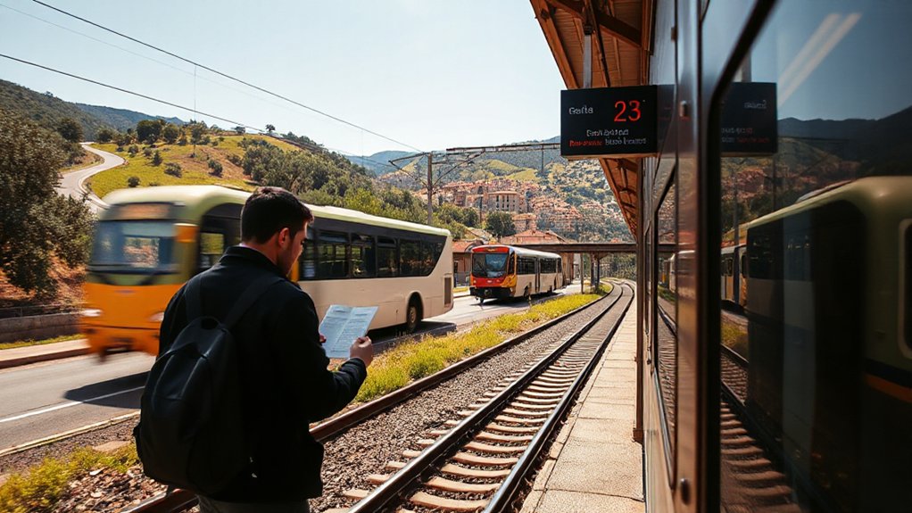 buses outperform trains locally