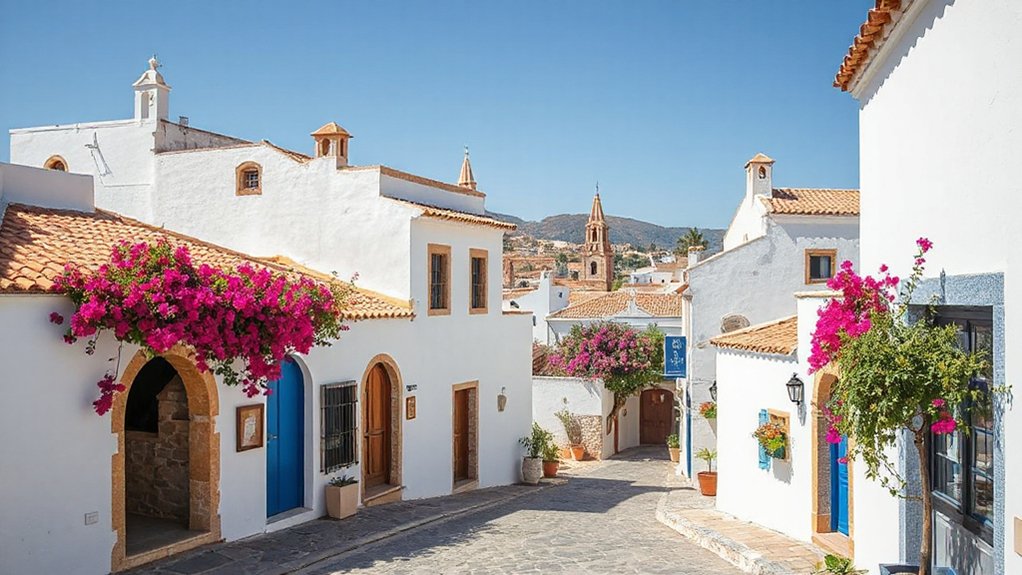 charming white hillside villages
