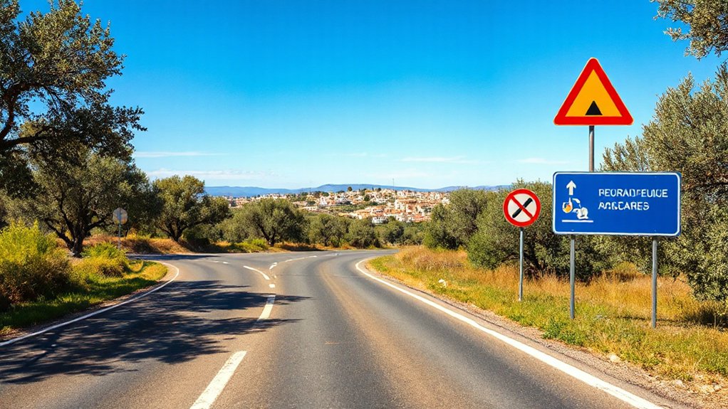 clear consistent road signage