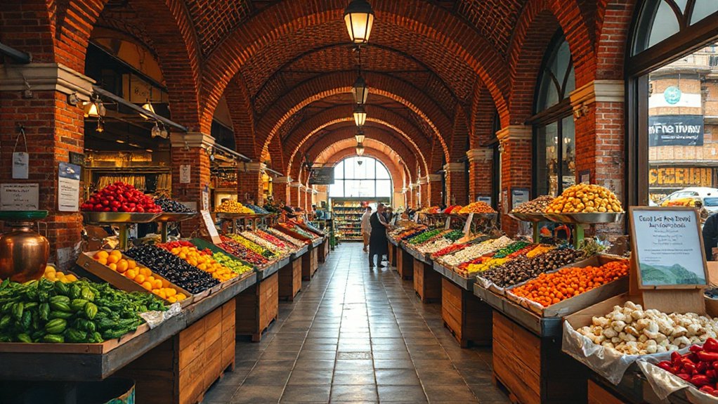 colorful architectural market experience