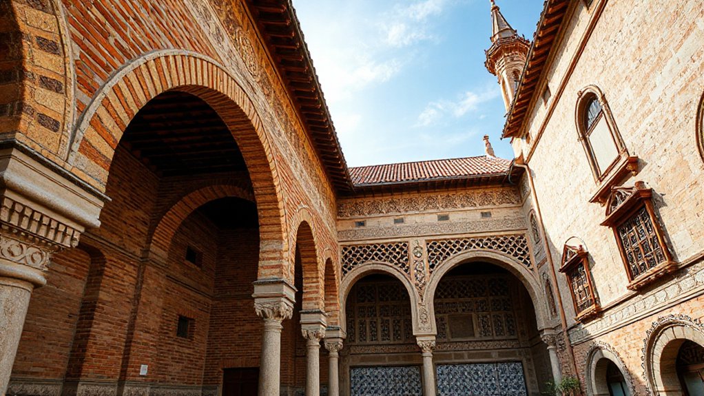 colorful latticework soaring arches