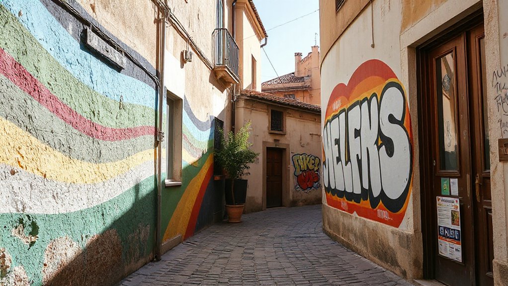 colorful murals and local flavor