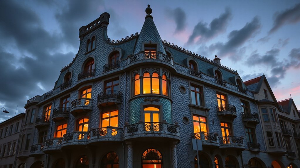 dragon scaled fa ade luminous curves