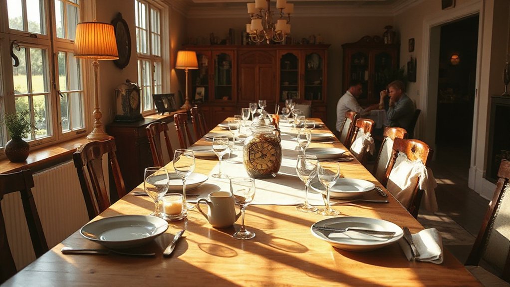 enjoying lingering conversations