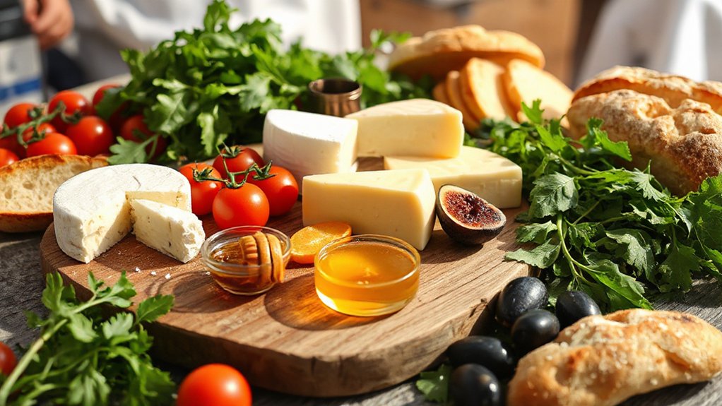 fresh creamy farm made cheeses