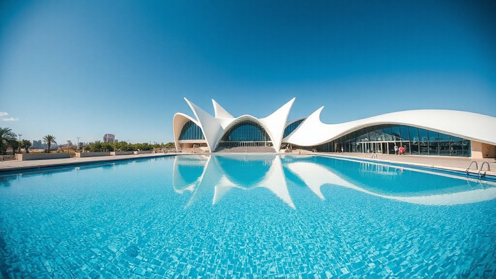 futuristic immersive cultural complex