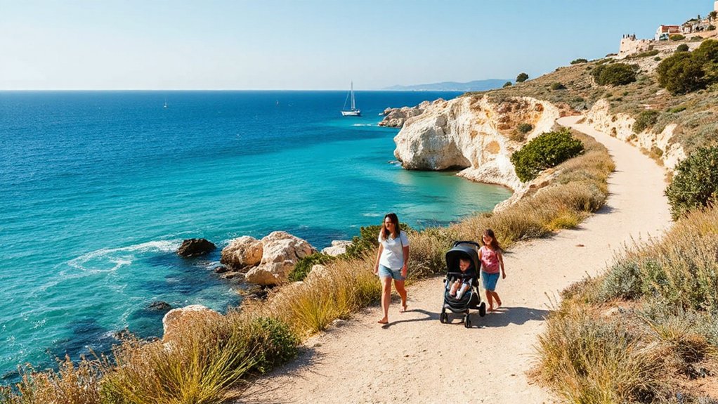 gentle coastal family walks