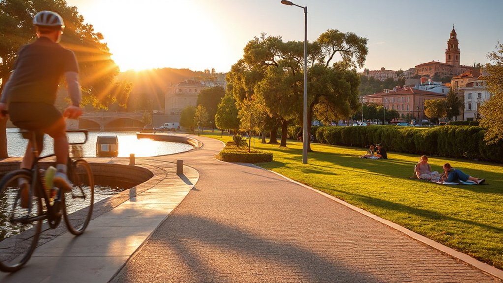 gentle river park stroll