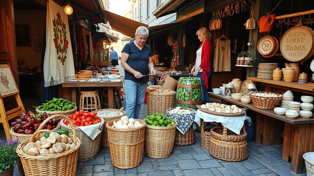 handcrafted crafts and produce