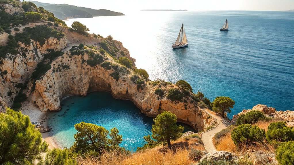 hidden coves with salt wind