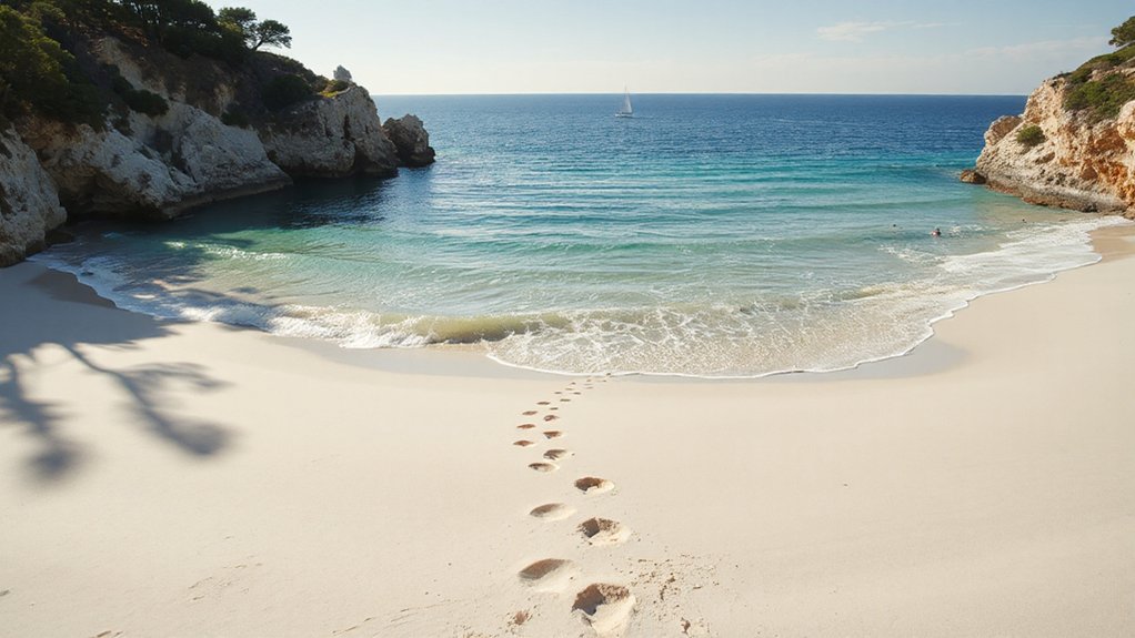 hidden peaceful beach access