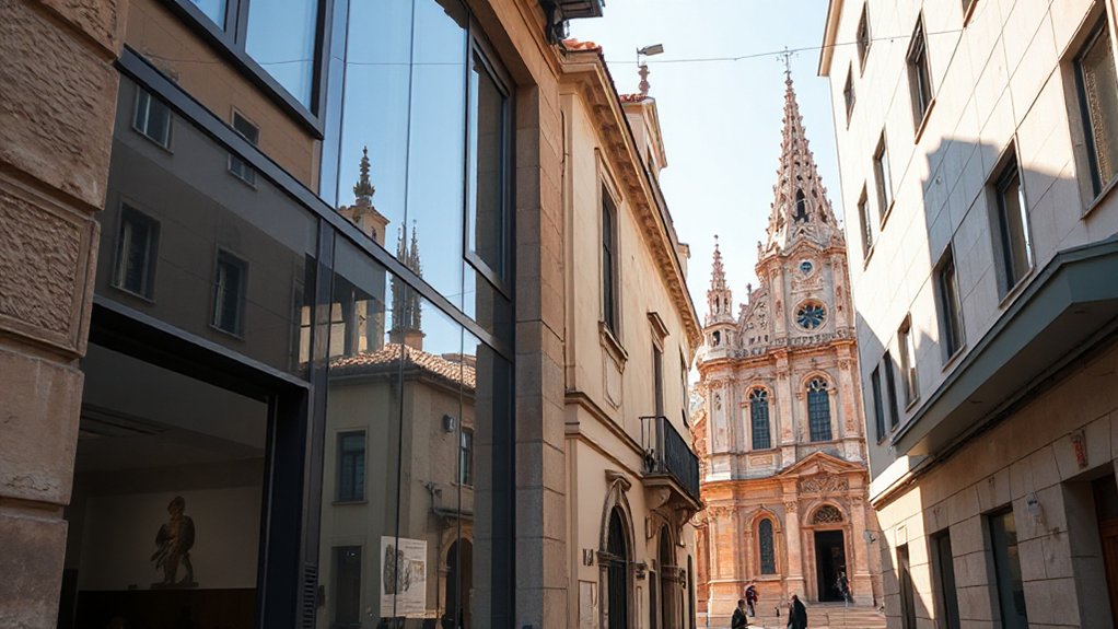 historic meets modern architecture