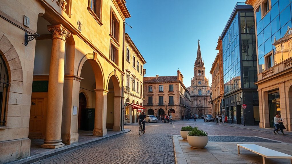 historic streets courtyards art
