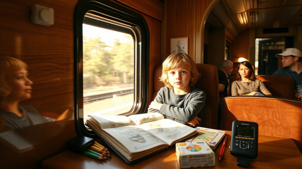 keeping kids entertained during train rides