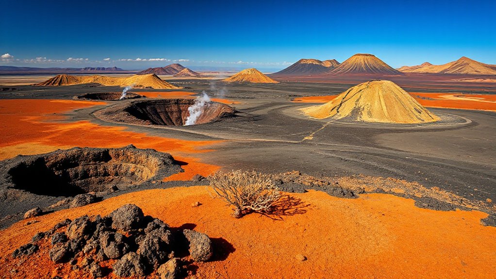 lava landscape and hazards