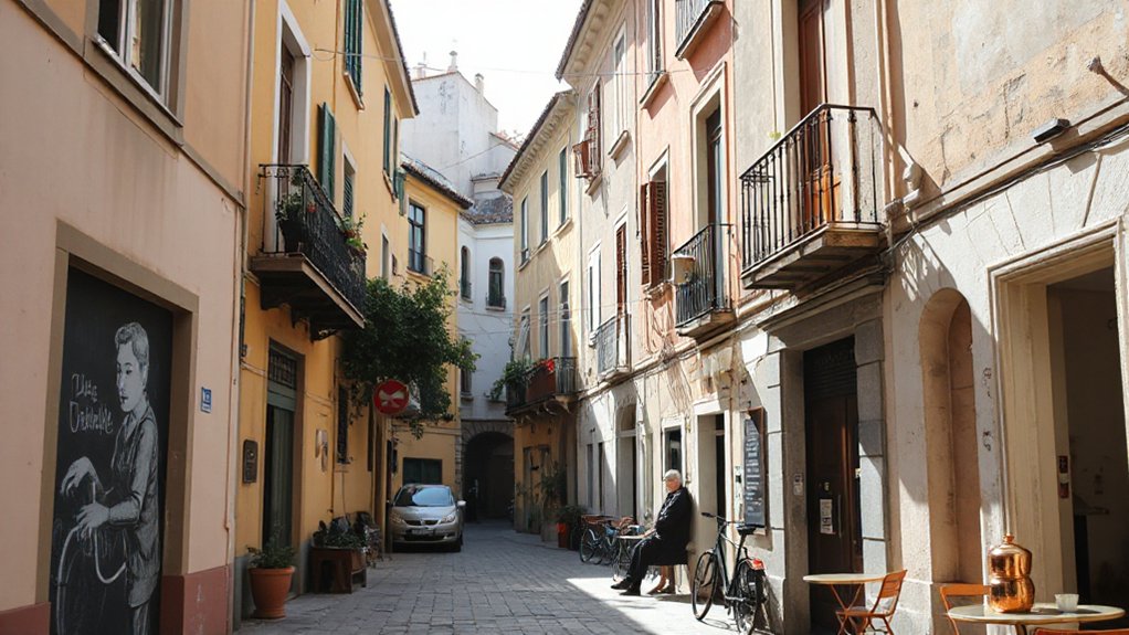 layered neighborhoods and vibrant street life