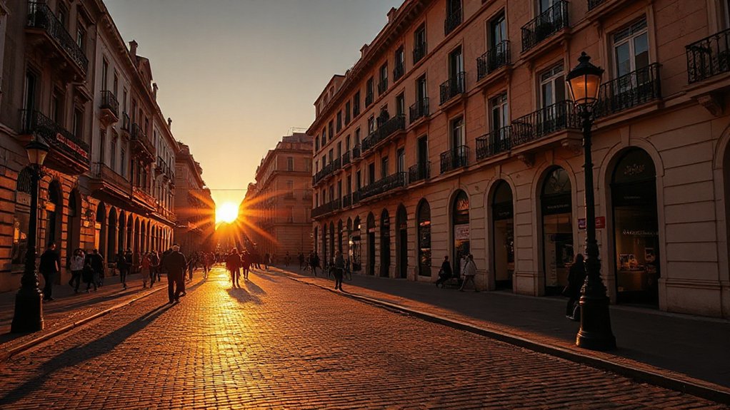 madrid s golden hour glow