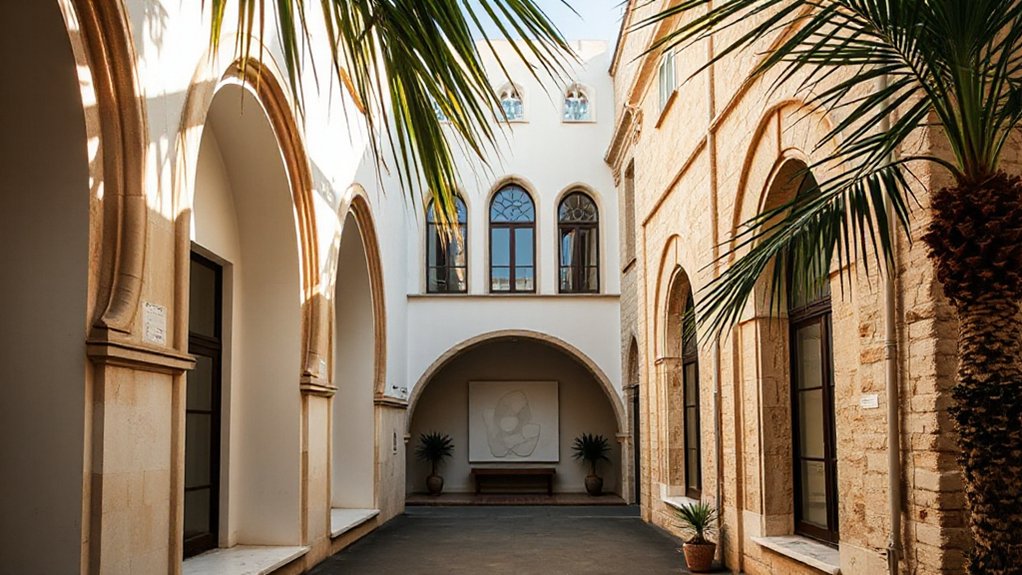 modern art in historic settings