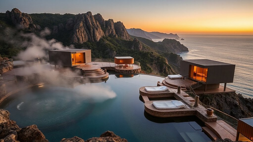 mountain thermal pool serenity