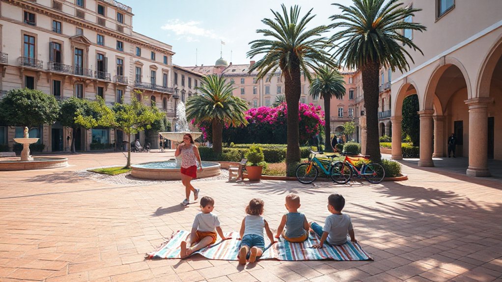 parks plazas kid friendly play