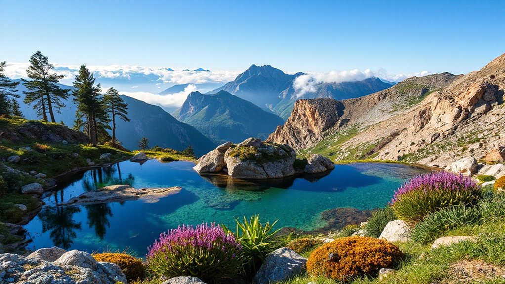 pine scented alpine lakes