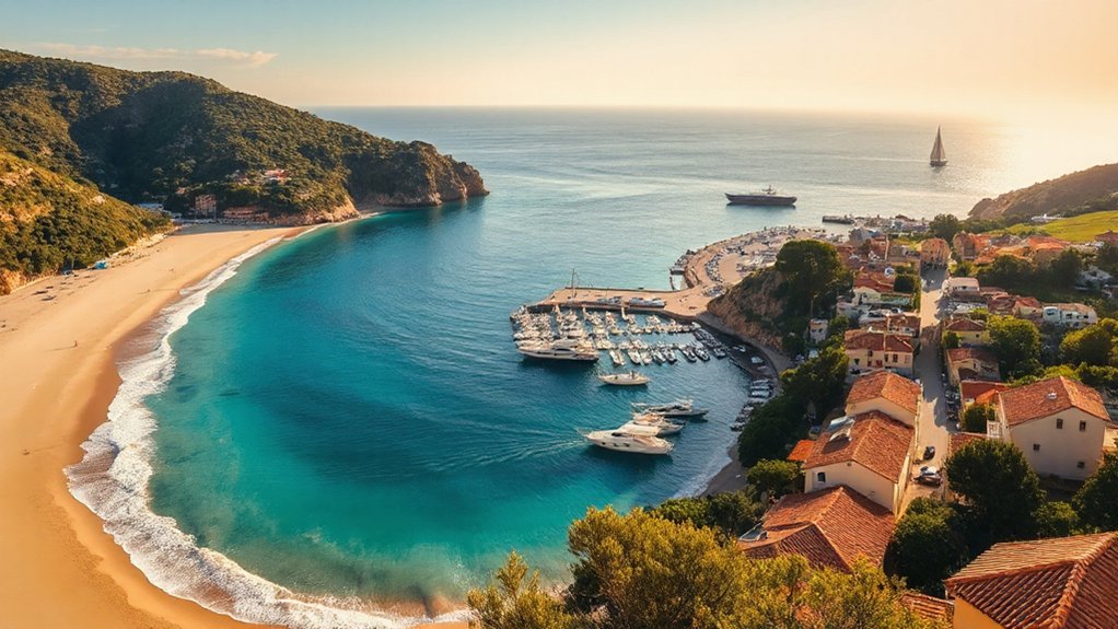 quiet beaches gourmet seafood