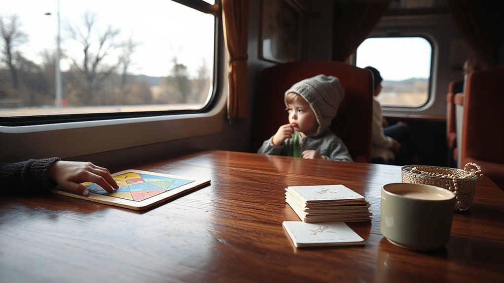 quiet morning train activities