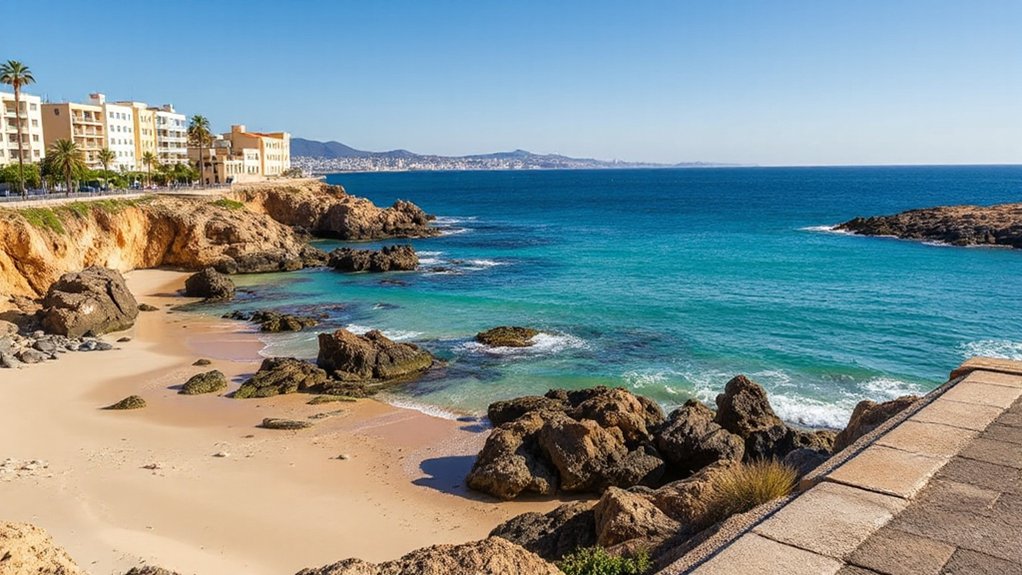 secluded beaches with clear water