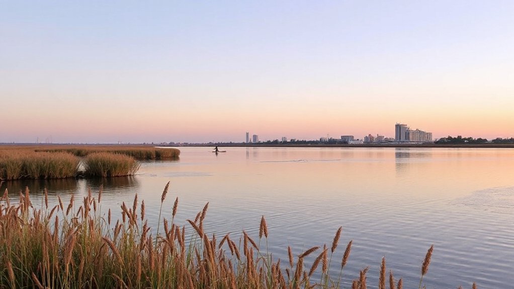 serene sunset at albufera