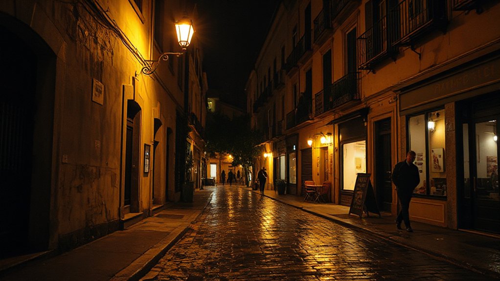 subtle city night sounds