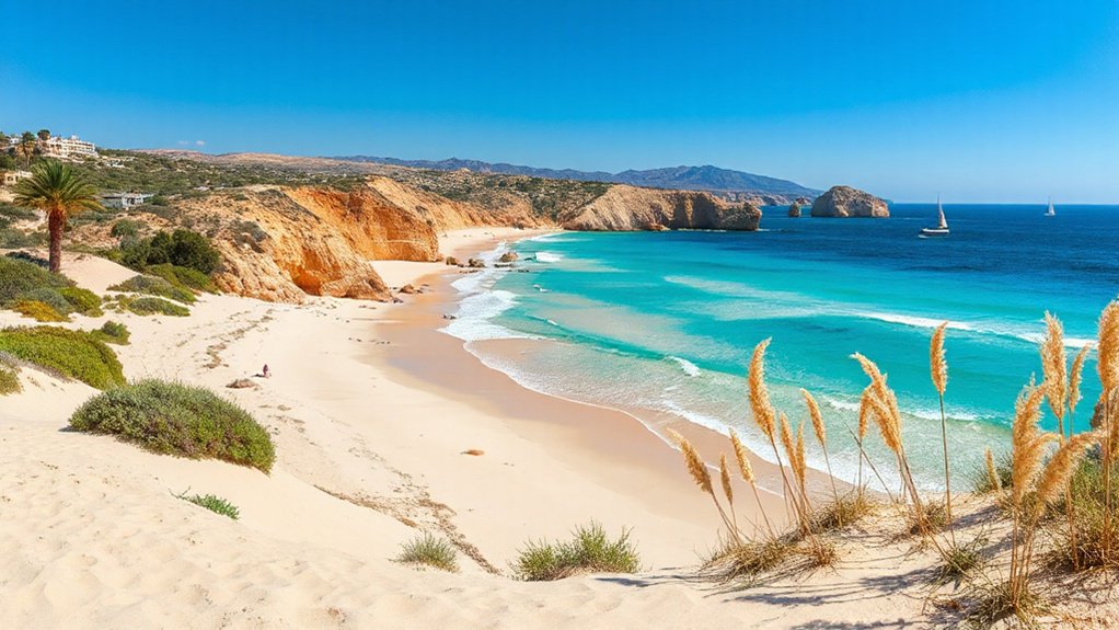 sunlit beaches vibrant coastal life