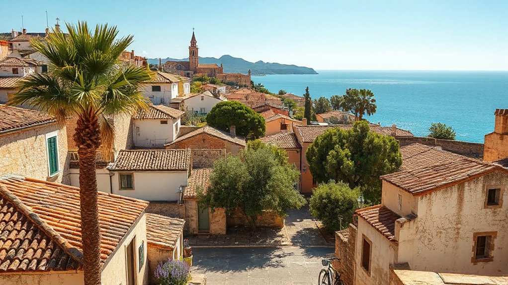 tranquil villages in islands