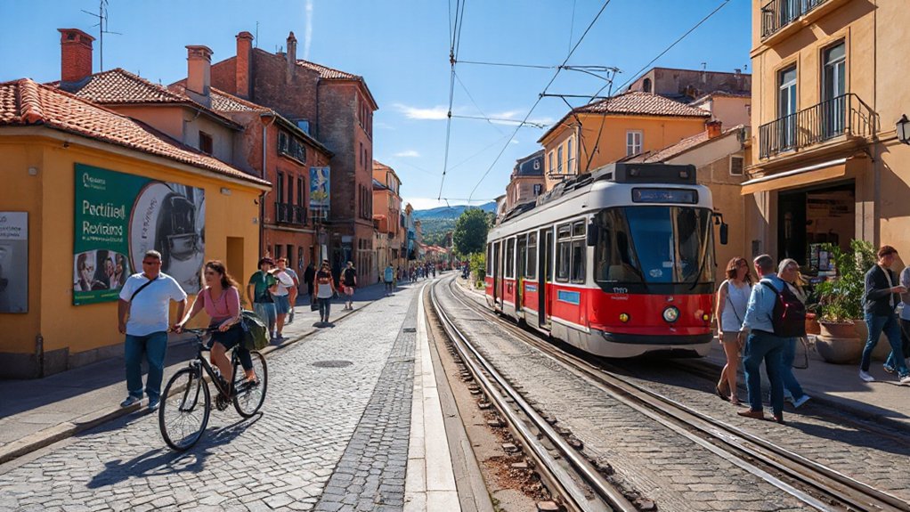 travel spain sustainably using public transport