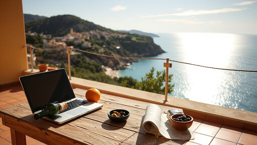 unplugging in spanish retreat