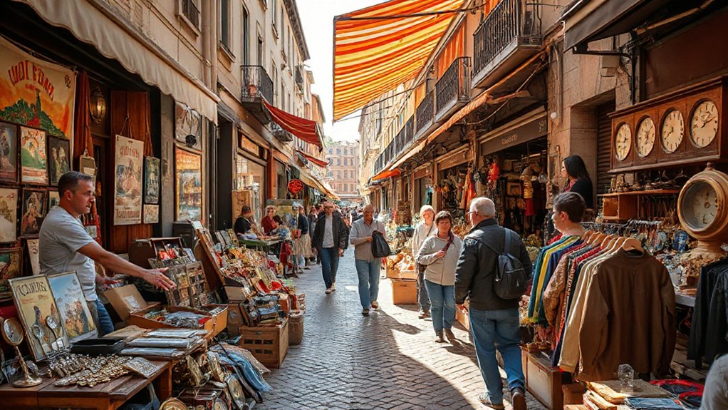 vibrant bustling eclectic marketplace