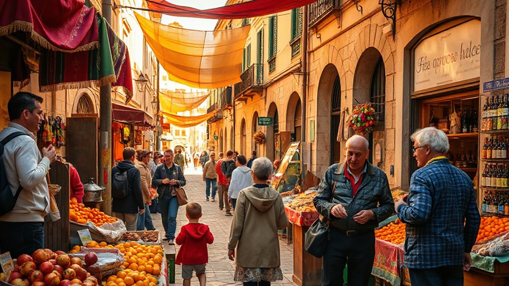 vibrant family friendly market exploration