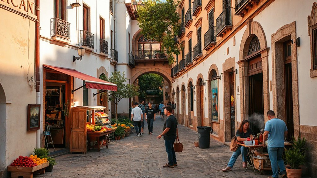 vibrant market street encounters