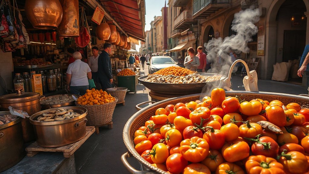 vibrant sensory market experience