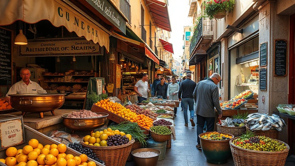 vibrant traditional market culture