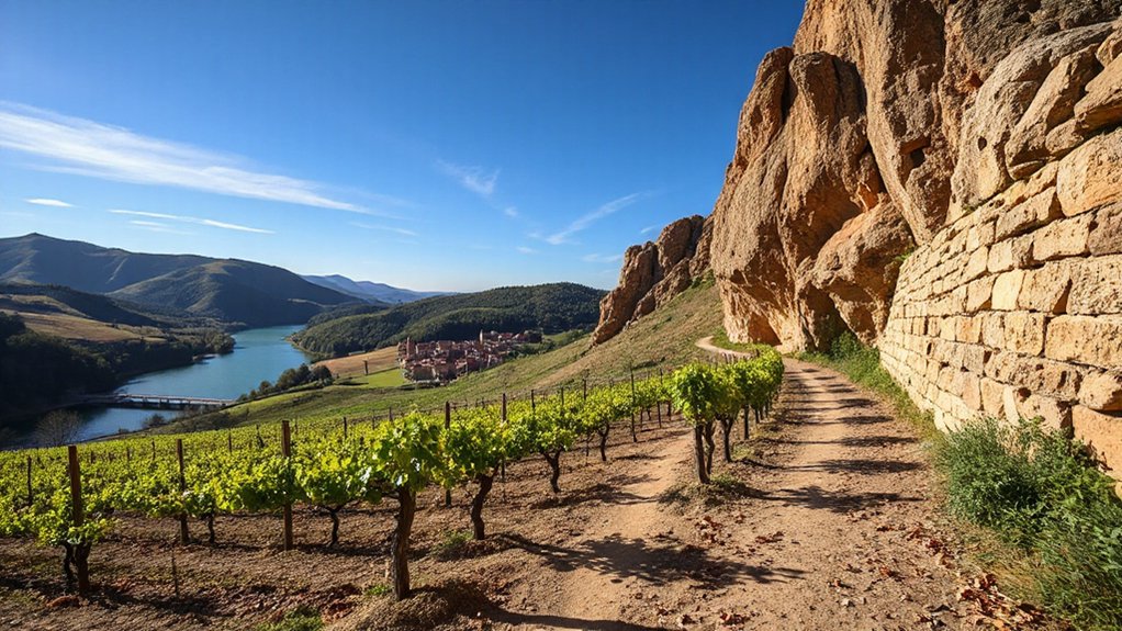 vineyard hills and wildlife